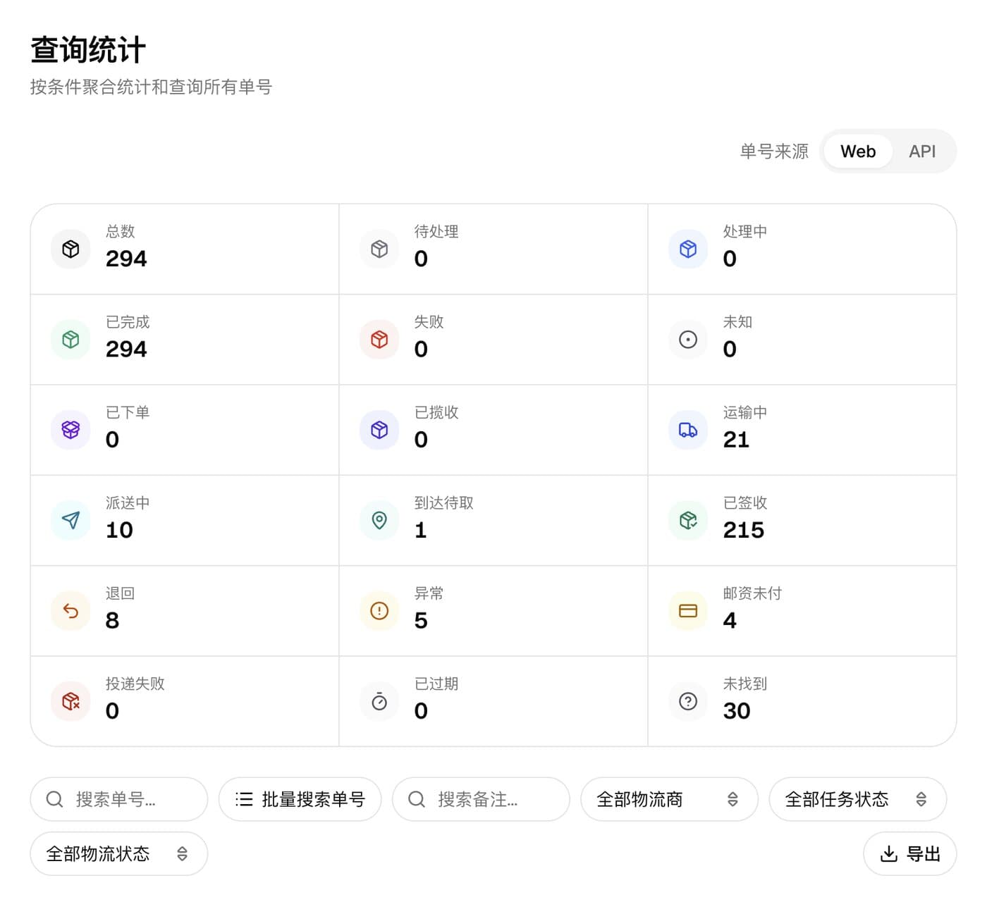 FrogTracking 查询统计页面